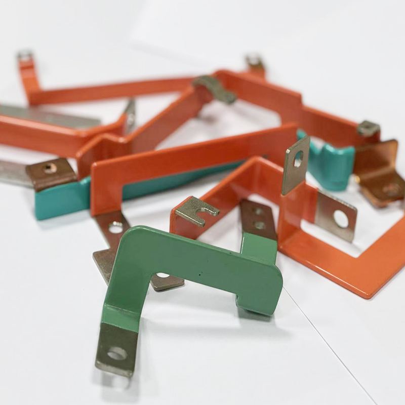 Akü Bağlantısı Bağlantısı için Shrink Plastik Kabuklu Bakır Katı Bara Özel İmalat Hizmetleri